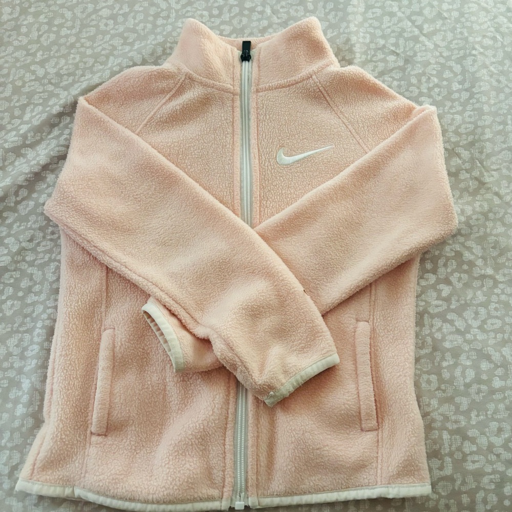 Nike Kids Light Pink Fleece Jacket